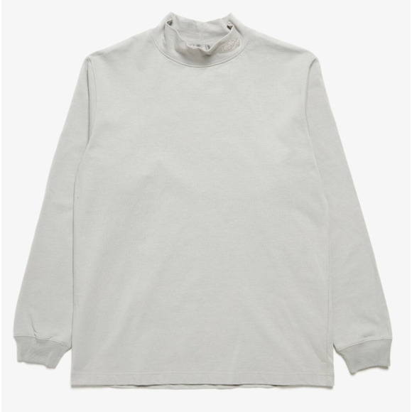 Dior Air Jordan Grey Logo Mock Neck Turtleneck Cotton Shirt Sweater M Medium - Picture 1 of 12